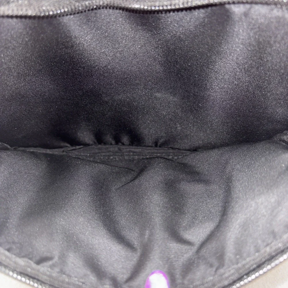 Multi Sac Dark Black Vegan Leather Crossbody Purse  Shoulder ‎ Bag Multi Pocket
